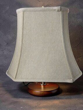 Royal Designs Square Cut Corner Basic Lamp Shade, Linen Beige